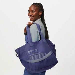 Figs Ombre Ocean Mist Canvas Tote Dark